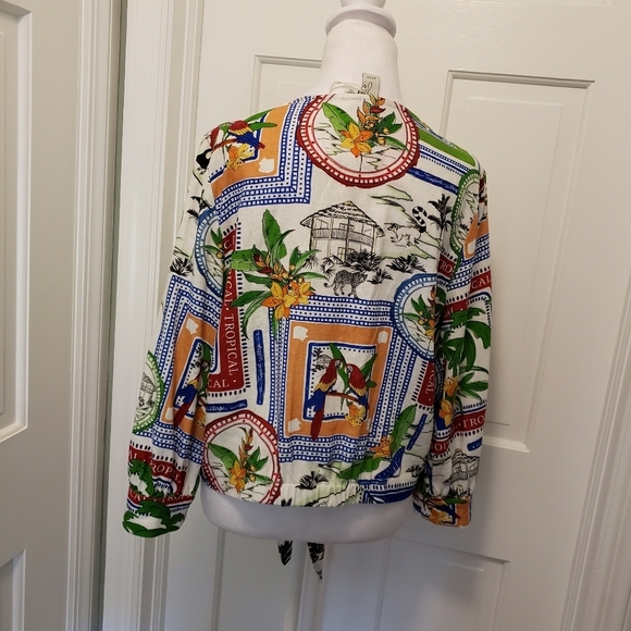 NWT Joie Linen Blend Top Size Large, Fun, Resort Wear - Picture 6 of 11